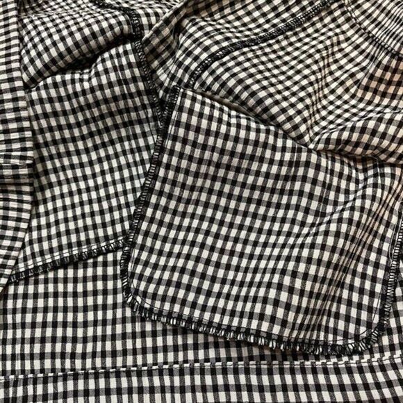 Norm Thompson Womens Blazer Black White Check Button Up Long Sleeve Sz XS - Picture 8 of 16